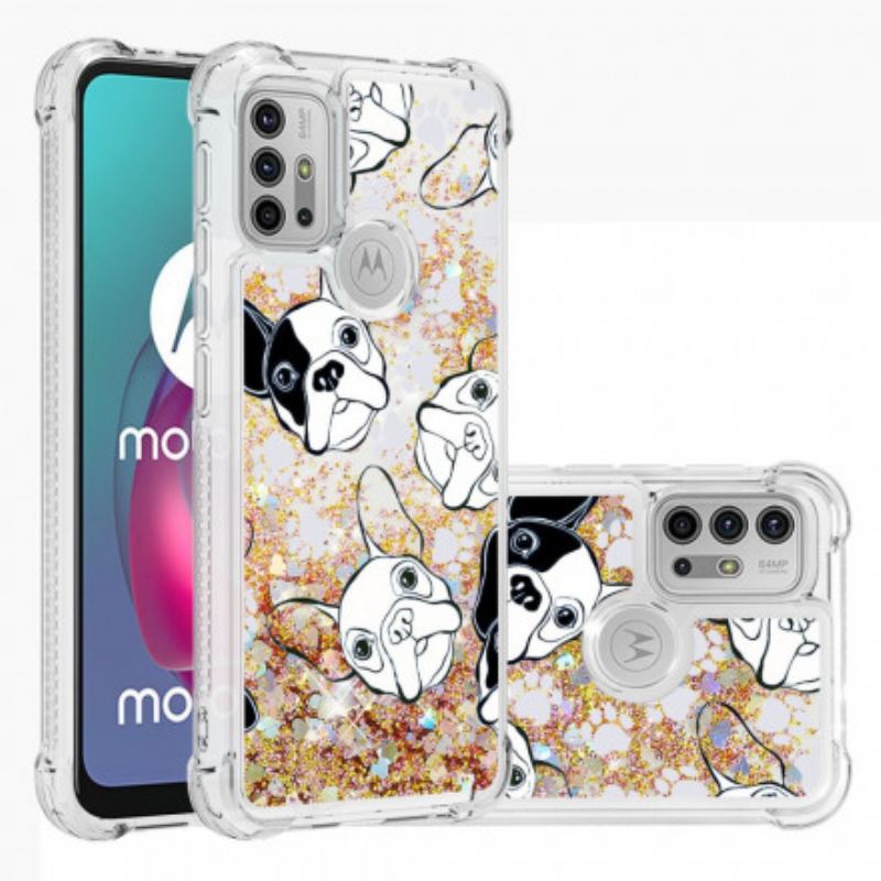 Maskica Moto G30 / G10 Mr Dog Sequins