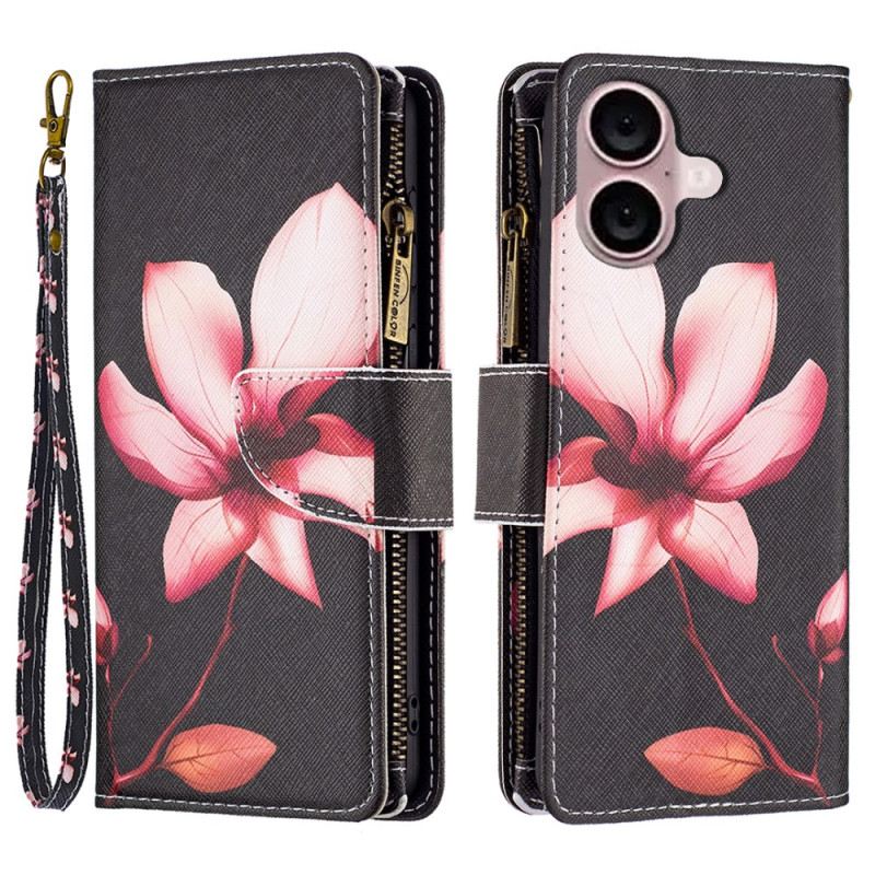 Kožna Futrola iPhone 16 Lotus Novčanik