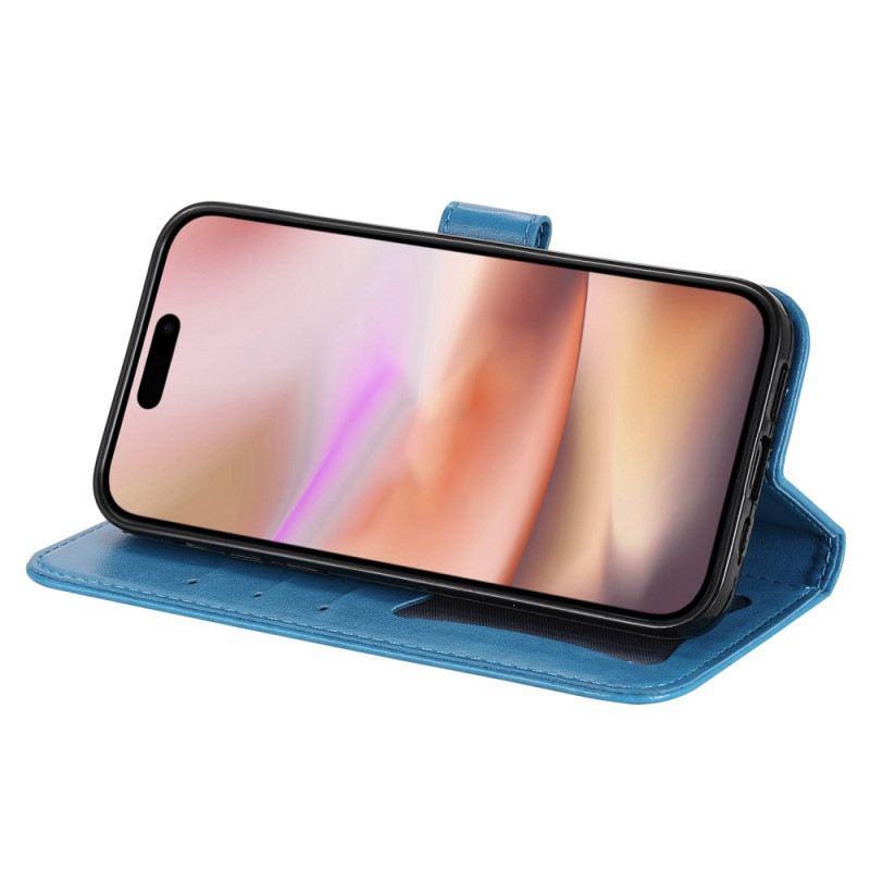 Kožna Futrola iPhone 16 Otisak Mandale S Remenom