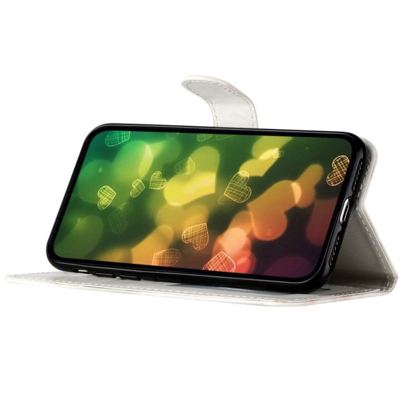 Kožna Futrola iPhone 16 Trakaste Magnolije
