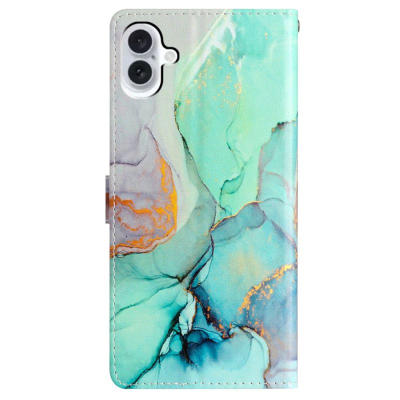 Kožna Futrola iPhone 16 Zeleni Mramor