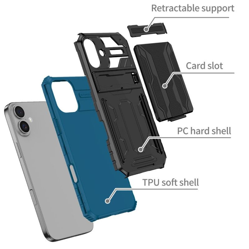 Maskica iPhone 16 Maskice Za Mobitele Integrirani Držač Kartice