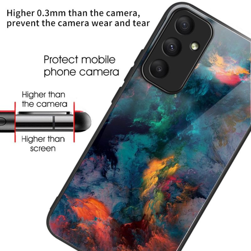 Maskica Samsung Galaxy A55 5g Maskice Za Mobitele Šareni Oblaci Od Kaljenog Stakla