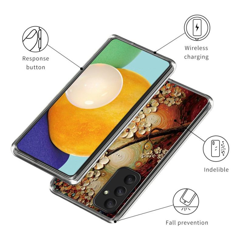 Maskica Samsung Galaxy A55 5g Oslikano Cvijeće