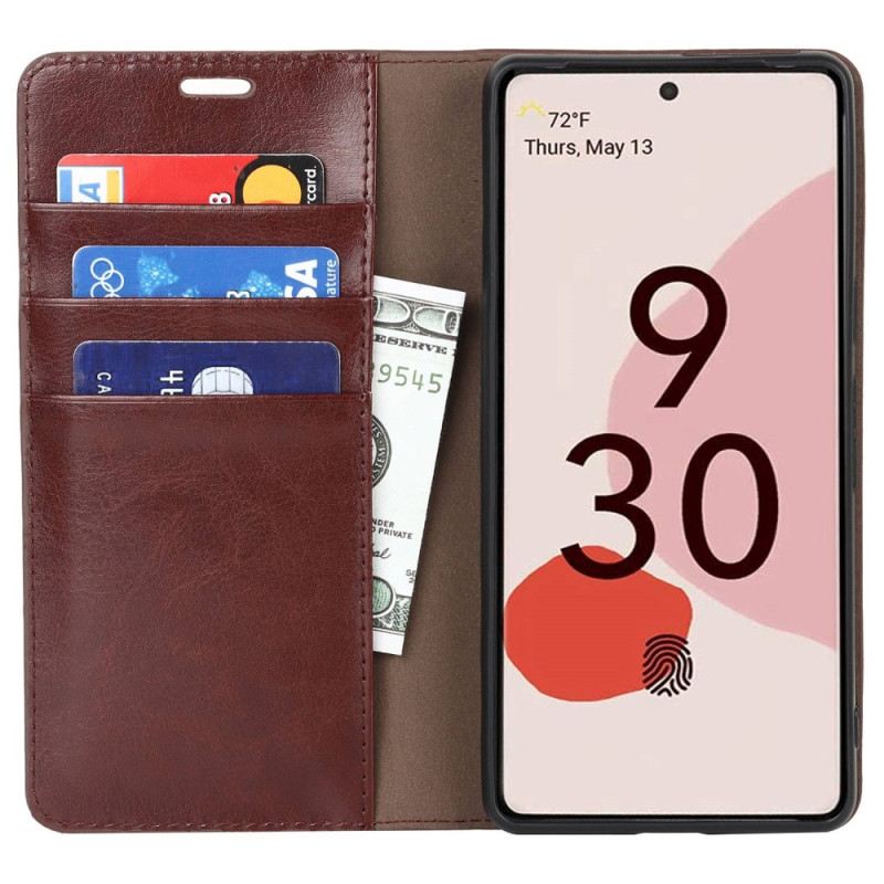Flip Futrola Google Pixel 7 Kožna Futrola Prava Koža