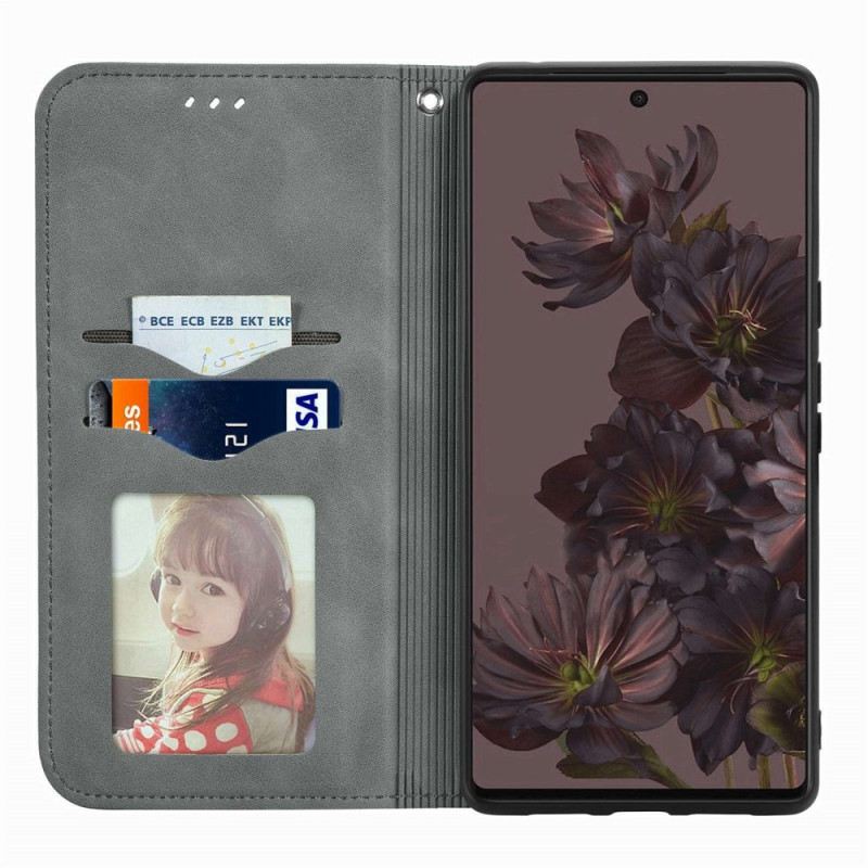Flip Futrola Google Pixel 7 Kožna Futrola Vintage Serija