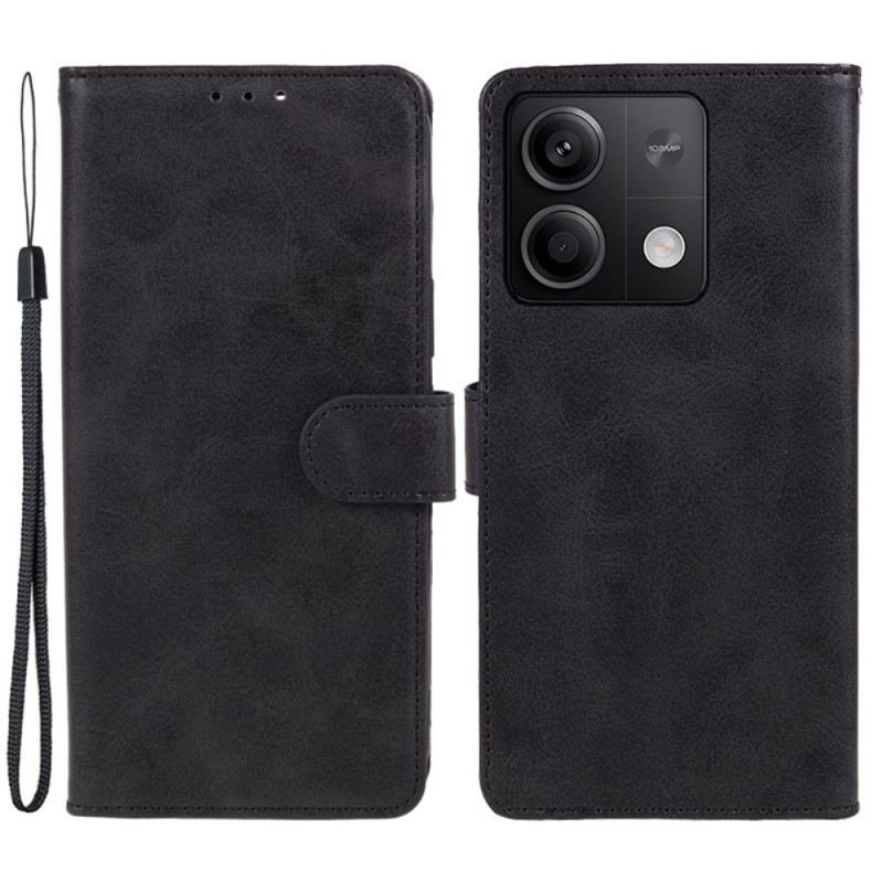 Kožna Futrola Xiaomi Redmi Note 13 5g Efekt Kože S Remenom