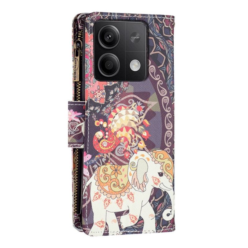 Kožna Futrola Xiaomi Redmi Note 13 5g Novčanik Indijskog Slona S Remenom