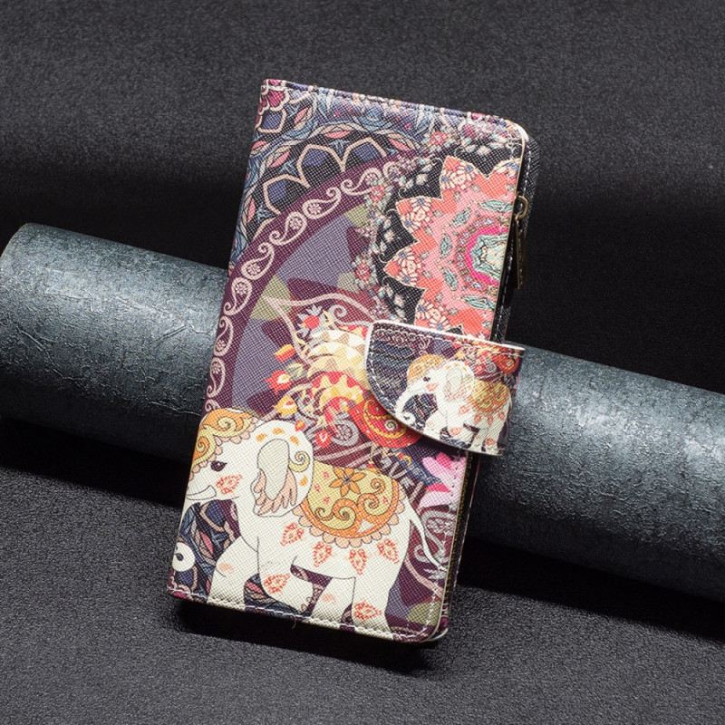 Kožna Futrola Xiaomi Redmi Note 13 5g Novčanik Indijskog Slona S Remenom