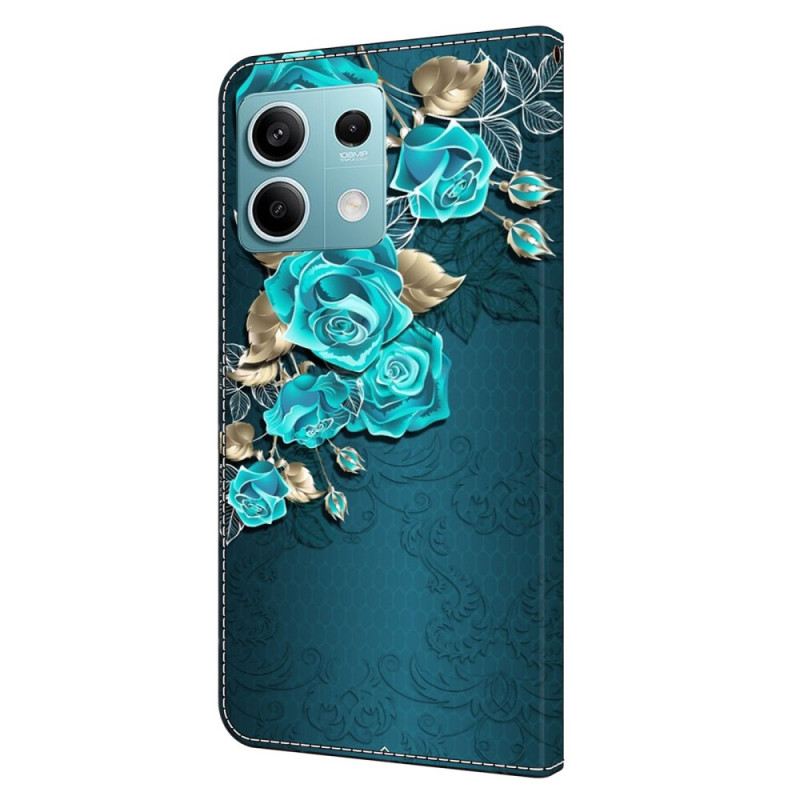 Kožna Futrola Xiaomi Redmi Note 13 5g Plave Ruže