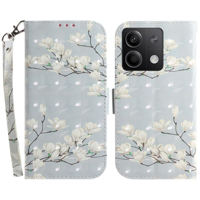 Kožna Futrola Xiaomi Redmi Note 13 5g Prugaste Magnolije