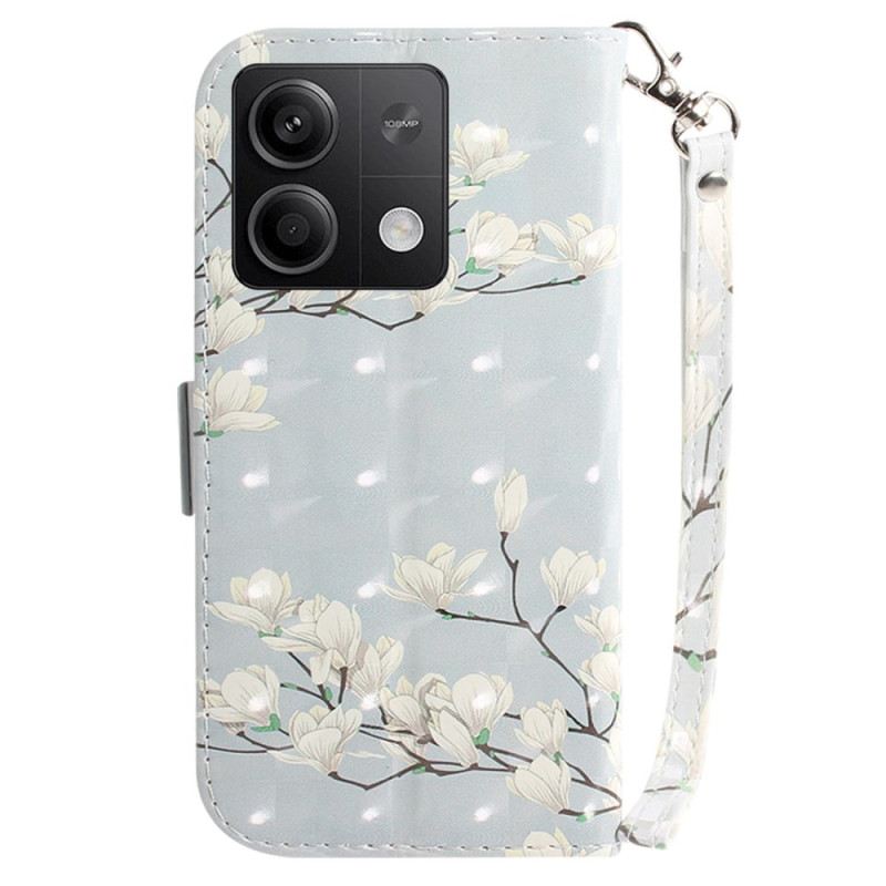 Kožna Futrola Xiaomi Redmi Note 13 5g Prugaste Magnolije