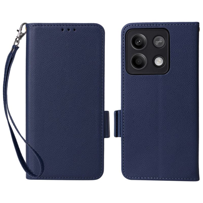 Kožna Futrola Xiaomi Redmi Note 13 5g S Novčanikom S Remenom