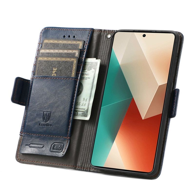 Kožna Futrola Za Xiaomi Redmi Note 13 5g Vintage S Caseneo Rfid Blokiranjem