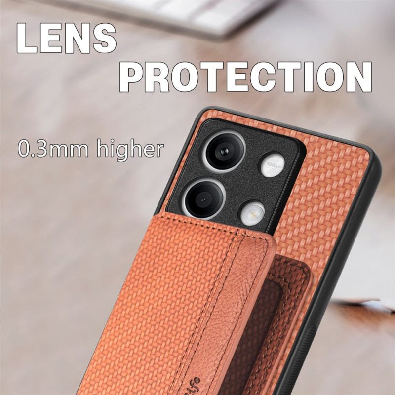 Maskica Za Xiaomi Redmi Note 13 5g Držač Kartice S Teksturom Karbonskih Vlakana