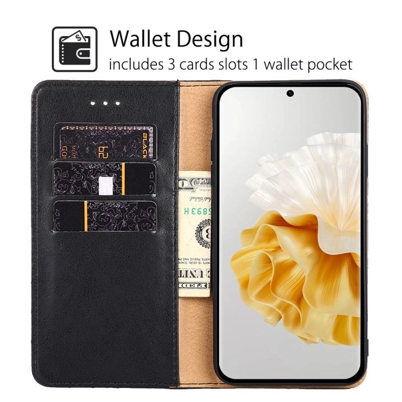 Flip Futrola Huawei P60 Pro Kožna Futrola Ukrasna Zakovica