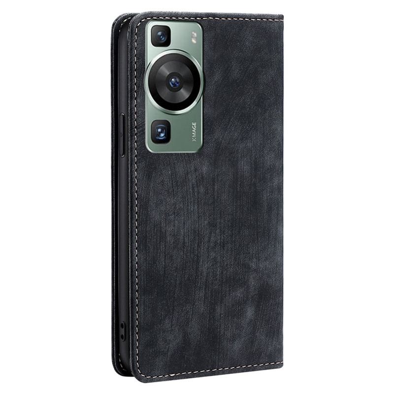 Flip Futrola Huawei P60 Pro Kožna Futrola Vintage Serija