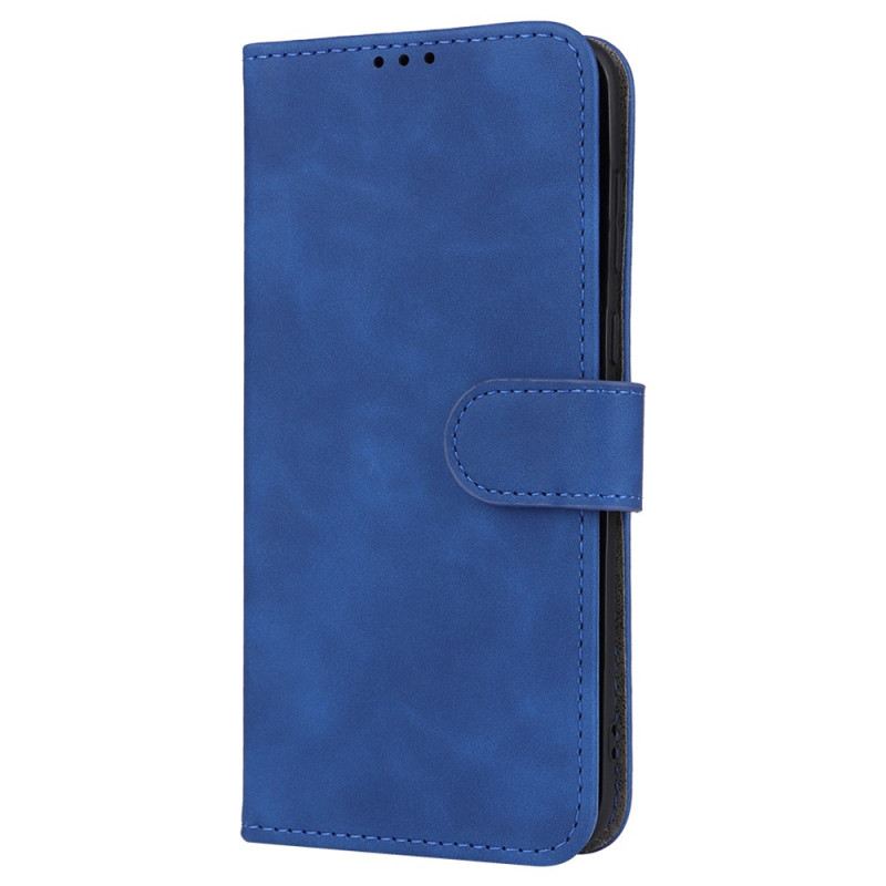 Flip Futrola Huawei P60 Pro Obična Umjetna Koža S Remenom