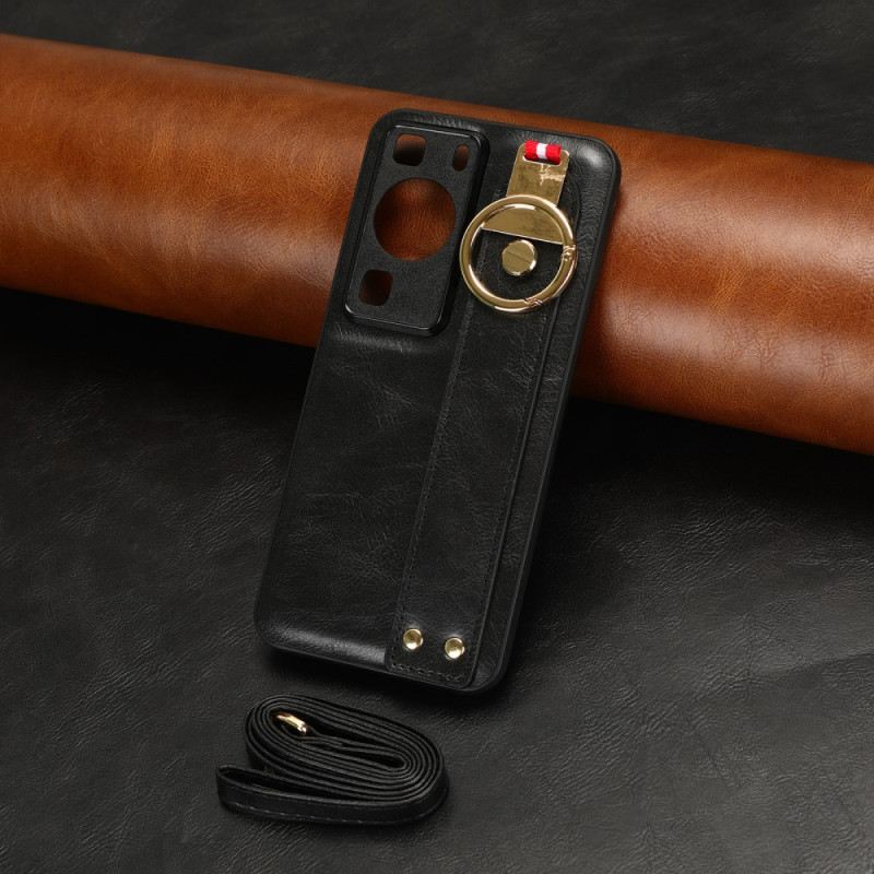 Maskica Huawei P60 Pro S Remenom I Prstenom