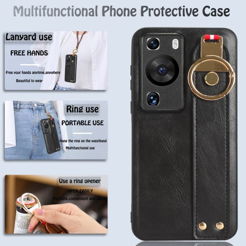 Maskica Huawei P60 Pro S Remenom I Prstenom