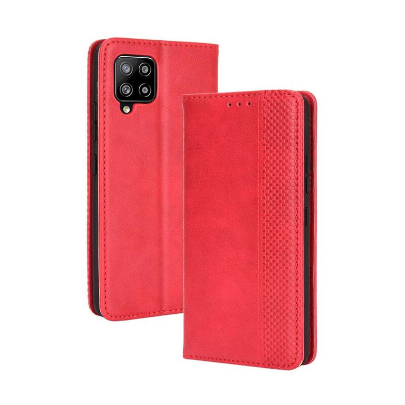 Flip Futrola Samsung Galaxy A42 5G Kožna Futrola Efekt Stilizirane Vintage Kože