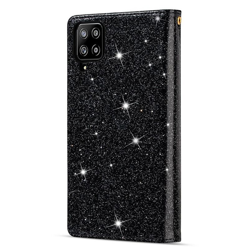 Futrola Samsung Galaxy A42 5G Novčanik Novčanik Sa Šljokicama Na Patentni Zatvarač