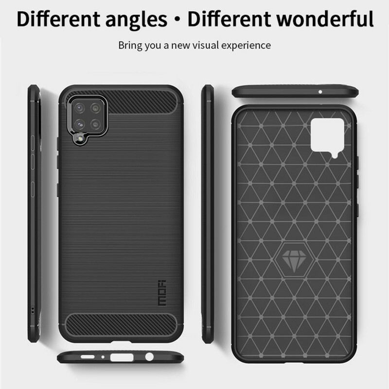 Maskica Samsung Galaxy A42 5G Mofi Brušena Karbonska Vlakna