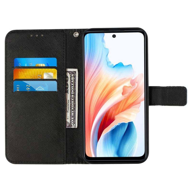 Kožna Futrola Oppo Reno 11 Pro 5g Procvjetana Lubanja