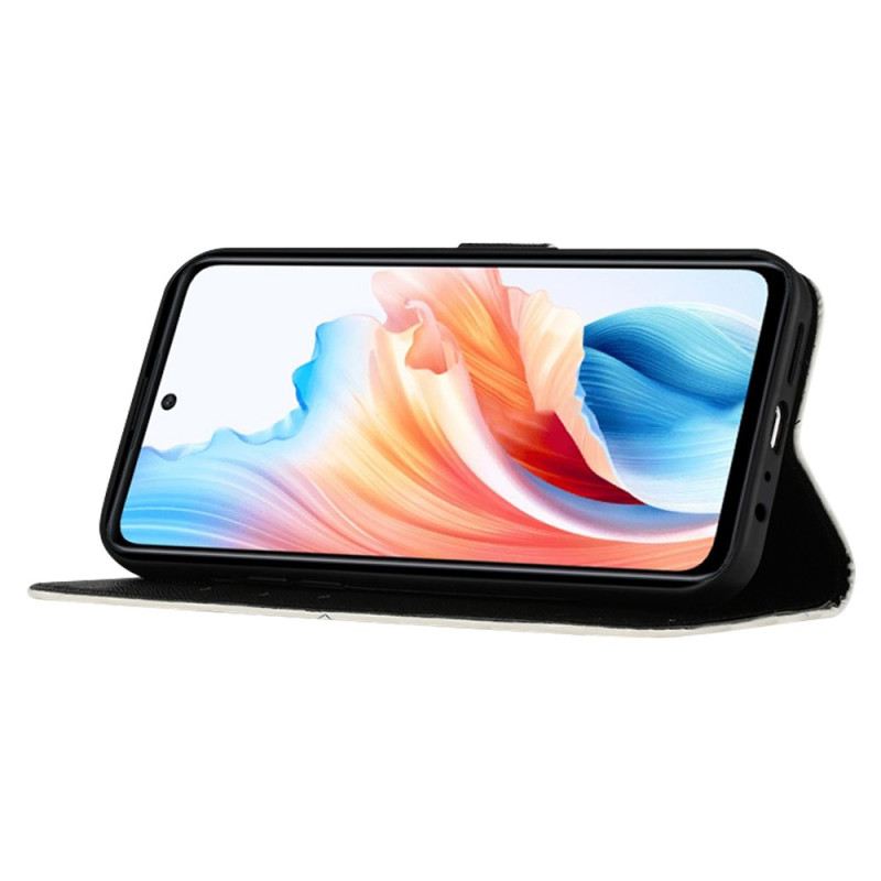 Kožna Futrola Oppo Reno 11 Pro 5g Procvjetana Lubanja