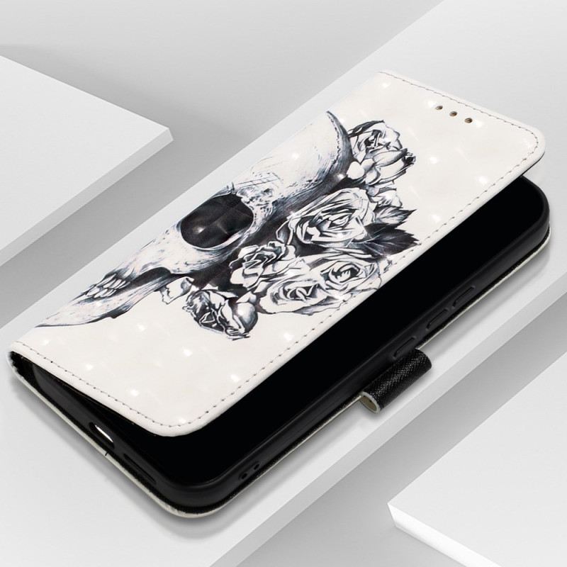 Kožna Futrola Oppo Reno 11 Pro 5g Procvjetana Lubanja