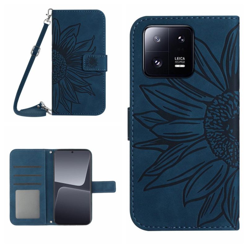 Flip Futrola Xiaomi 13 Pro Cvijet S Naramenicom