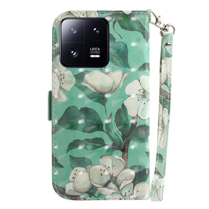 Flip Futrola Xiaomi 13 Pro Remen Cvjetne Grane