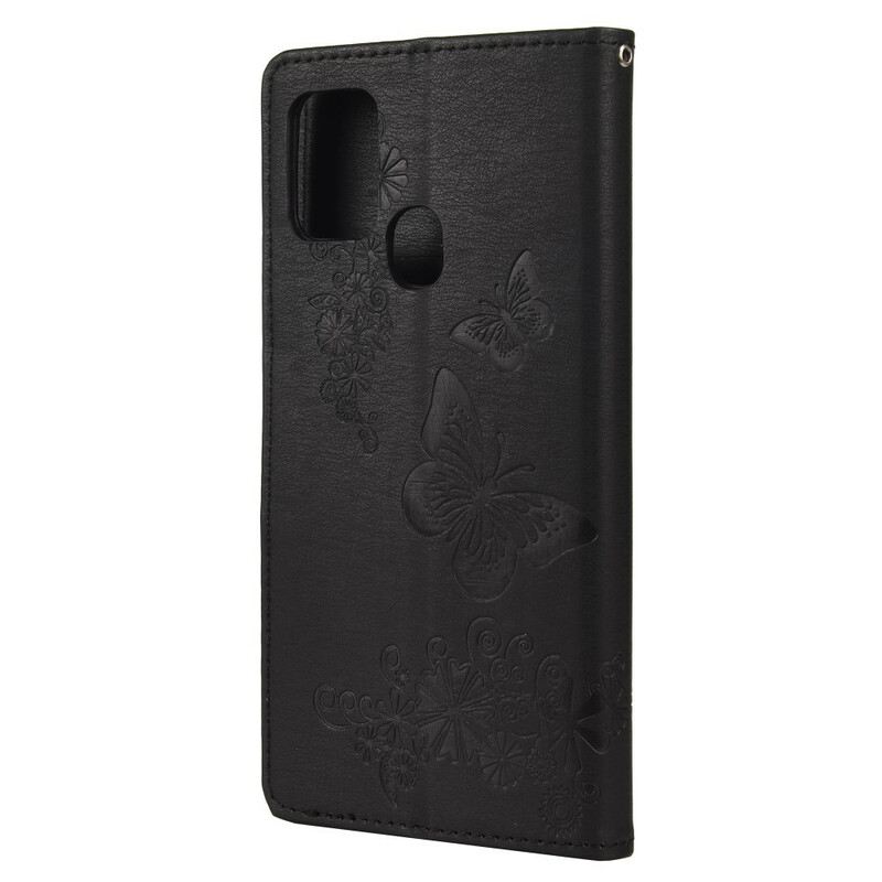 Futrola Samsung Galaxy A21s Sjajni Leptiri Na Remenu
