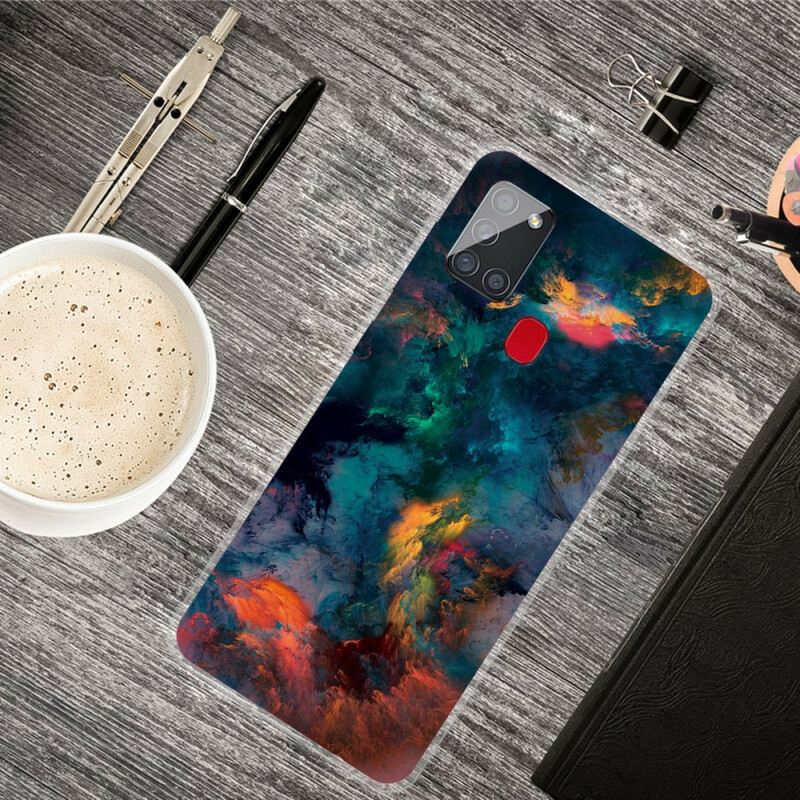 Maskica Samsung Galaxy A21s Šareni Oblaci