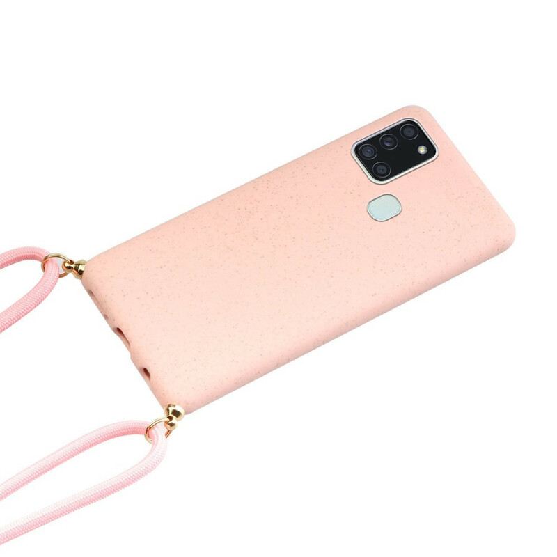 Maskica Samsung Galaxy A21s Silikon S Kabelom U Boji