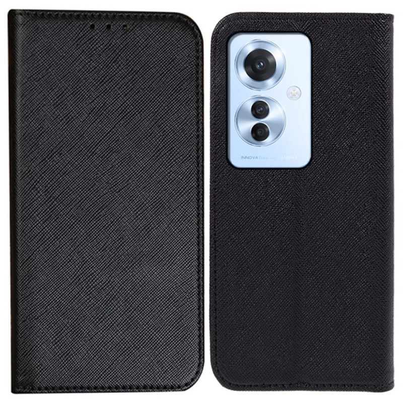 Flip Futrola Za Oppo Reno 11f 5g Križna Tekstura
