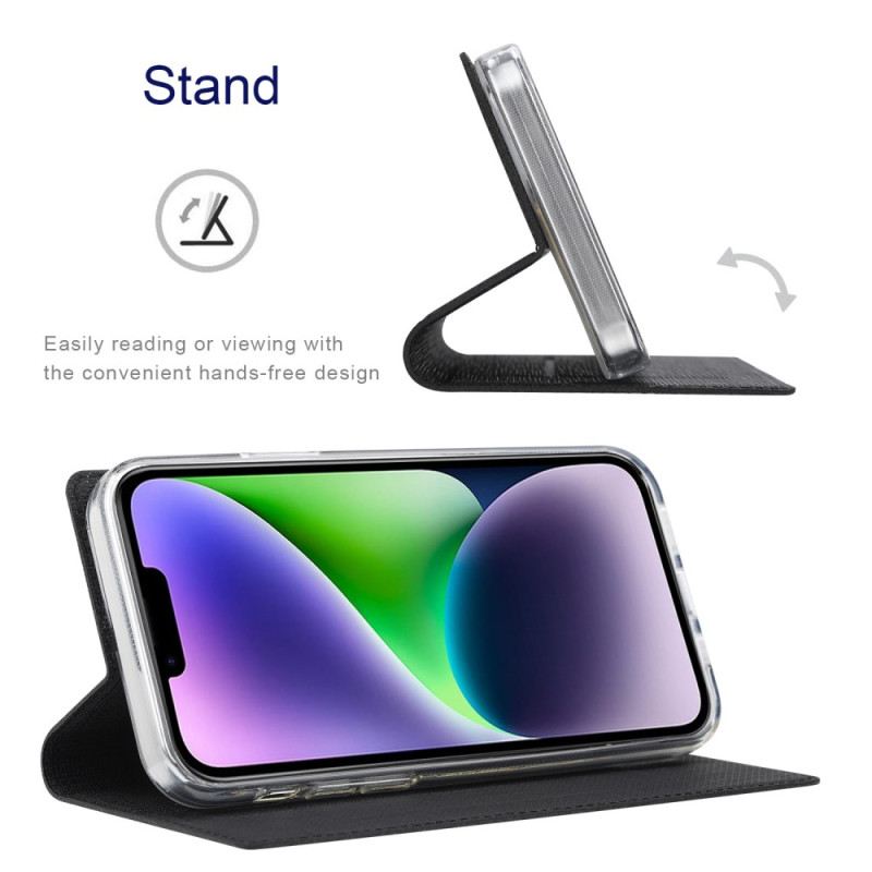 Flip Futrola iPhone 14 Plus Kožna Futrola Teksturirani Vili Dmx
