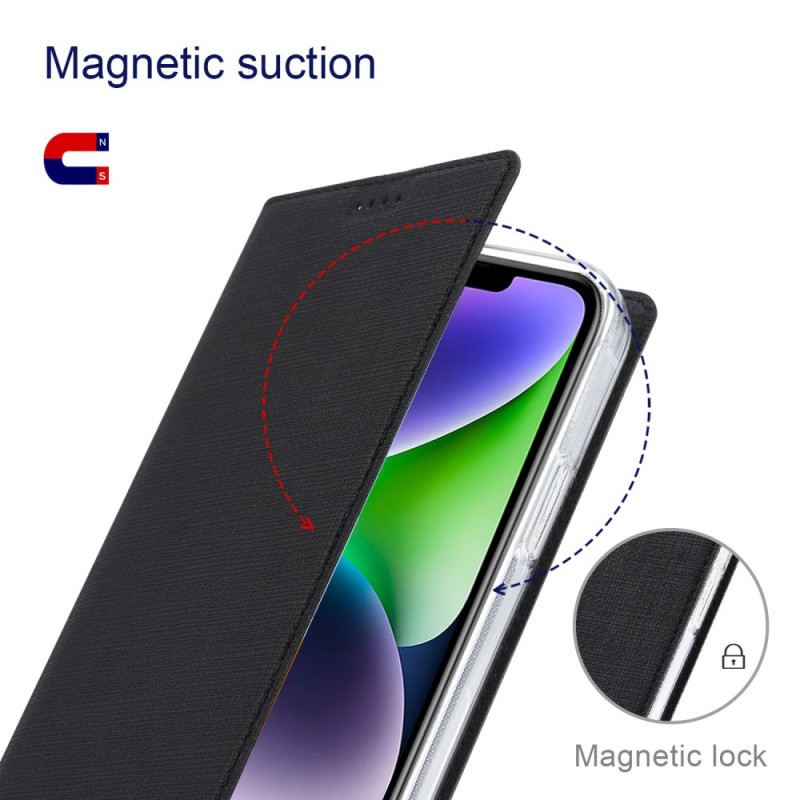 Flip Futrola iPhone 14 Plus Kožna Futrola Teksturirani Vili Dmx