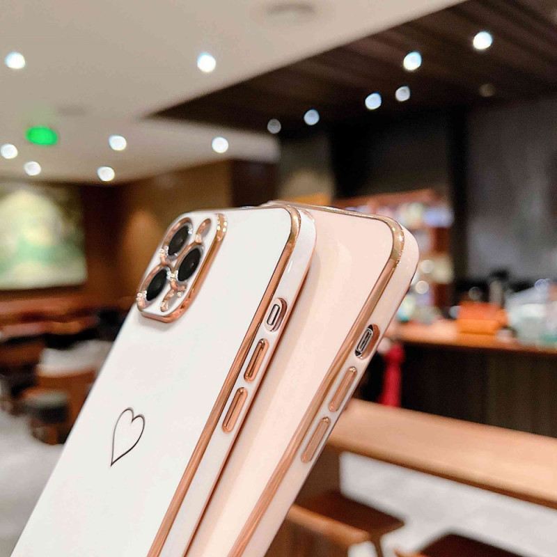 Maskica iPhone 14 Plus Srce S Remenom U Obliku Prstena