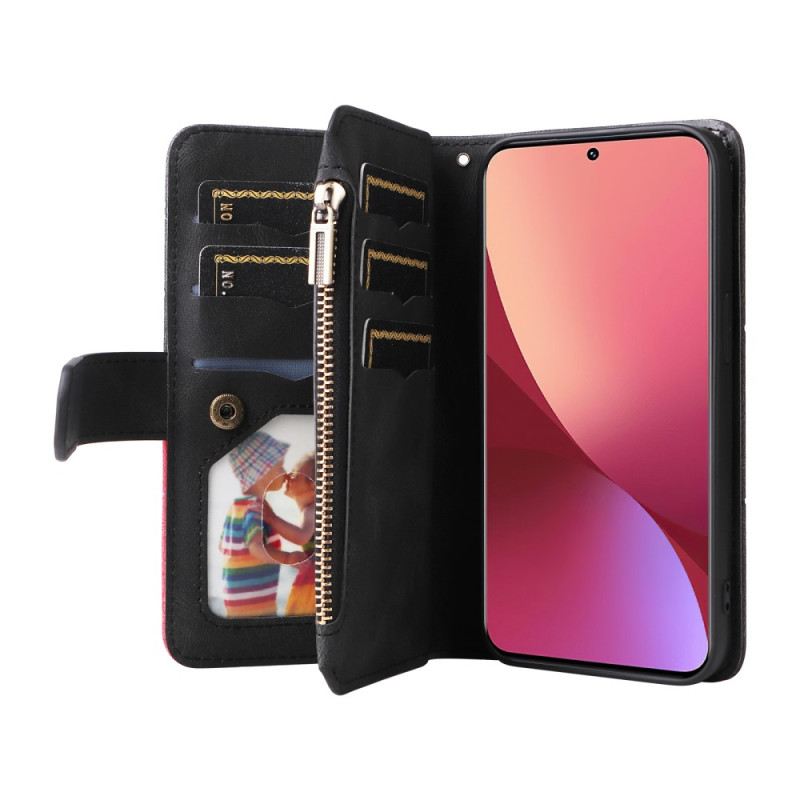 Flip Futrola Xiaomi 12 / 12X Dvobojna Torbica S Novčićima