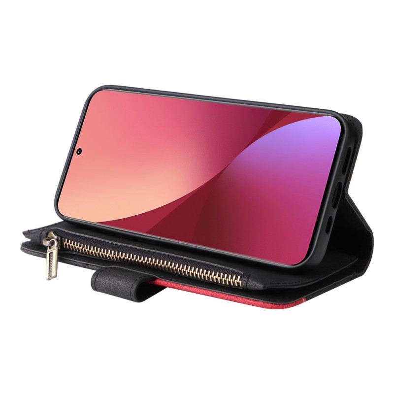 Flip Futrola Xiaomi 12 / 12X Dvobojna Torbica S Novčićima