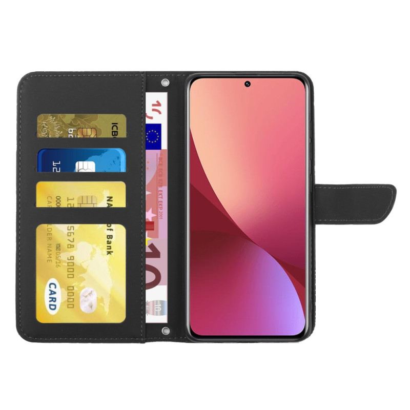 Kožna Futrola Xiaomi 12 / 12X Leptirići I Naramenica
