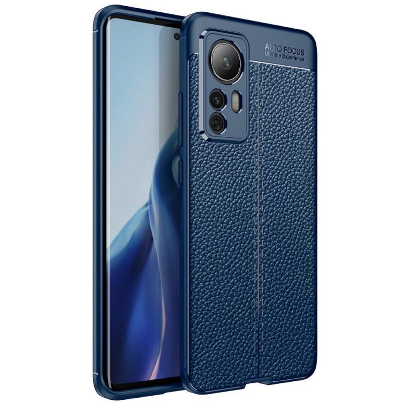 Maskica Xiaomi 12 / 12X Efekt Dvostruke Linije Litchi Kože