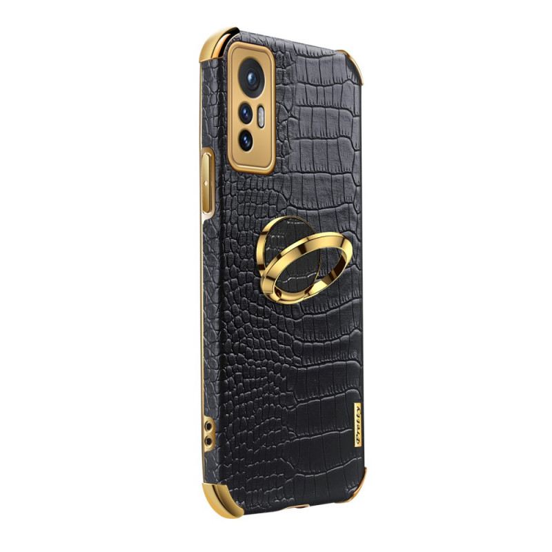 Maskica Xiaomi 12 / 12X Potpora Prstena S Efektom Krokodilske Kože