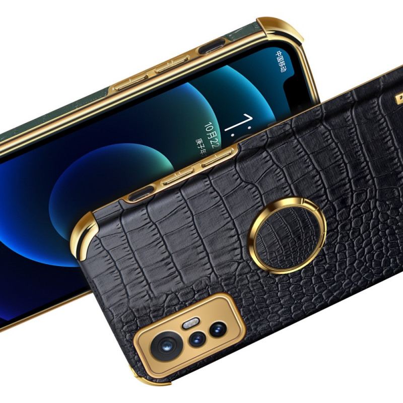 Maskica Xiaomi 12 / 12X Potpora Prstena S Efektom Krokodilske Kože