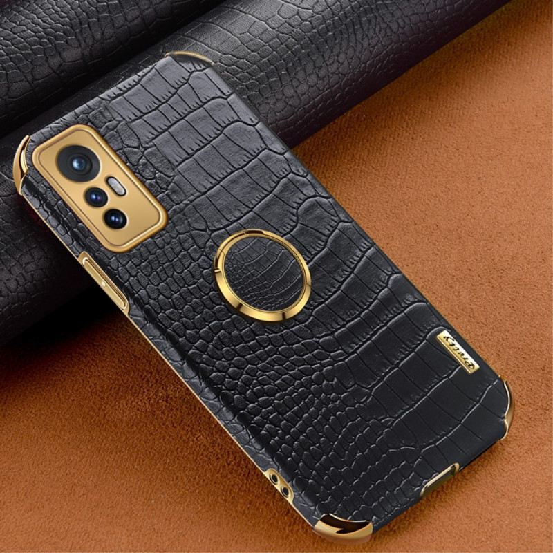 Maskica Xiaomi 12 / 12X Potpora Prstena S Efektom Krokodilske Kože