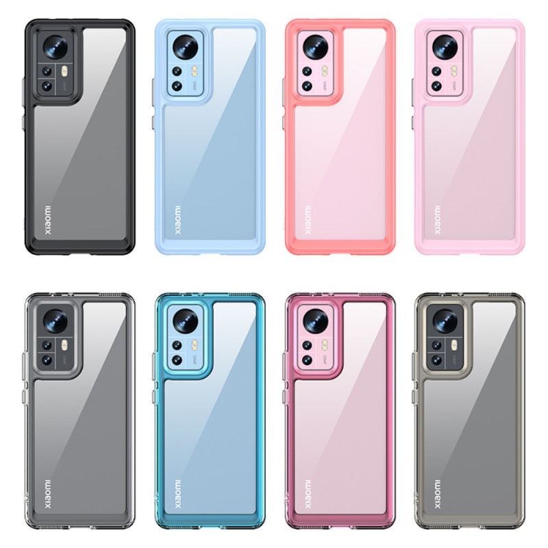 Maskica Xiaomi 12 / 12X Prozirna S Konturama U Boji