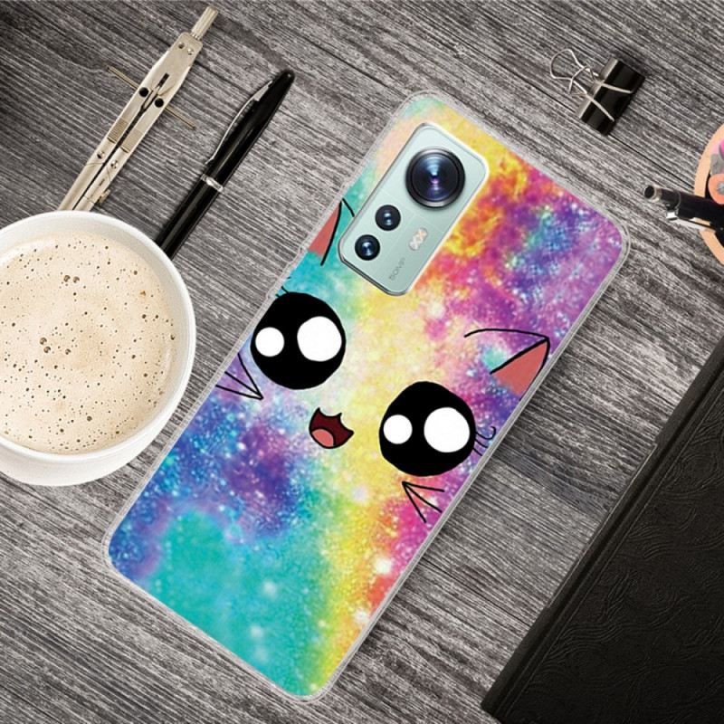 Maskica Xiaomi 12 / 12X Silikonski Crtani Mačak