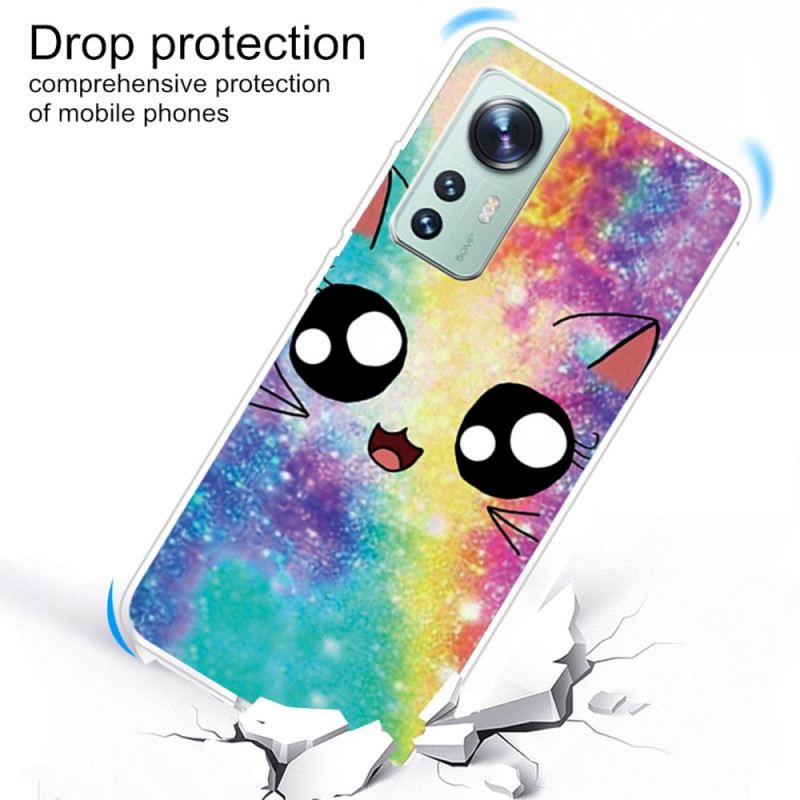 Maskica Xiaomi 12 / 12X Silikonski Crtani Mačak