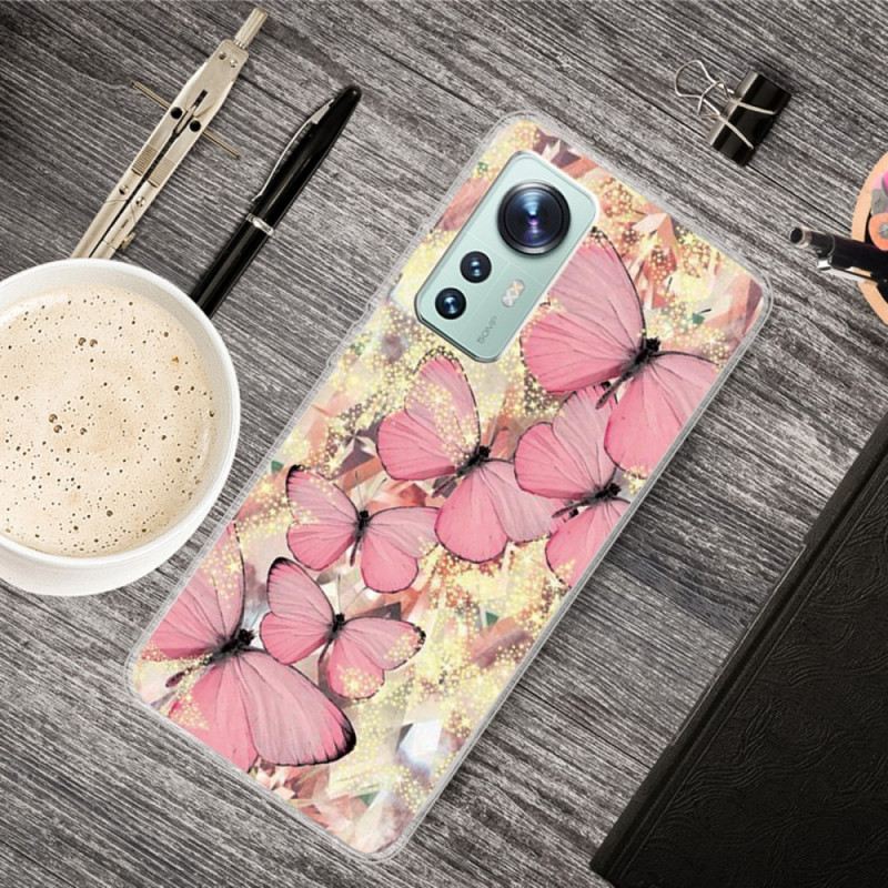 Maskica Xiaomi 12 / 12X Silikonski Leptirići